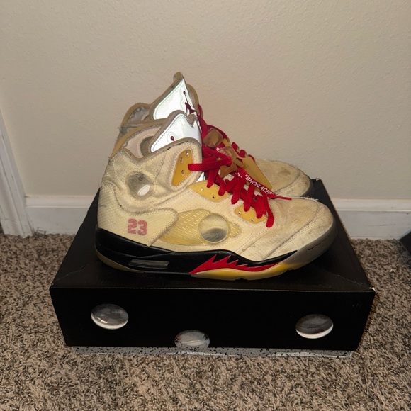 Jordan 5 Retro Off-White Sail Size 9 Virgil Abloh